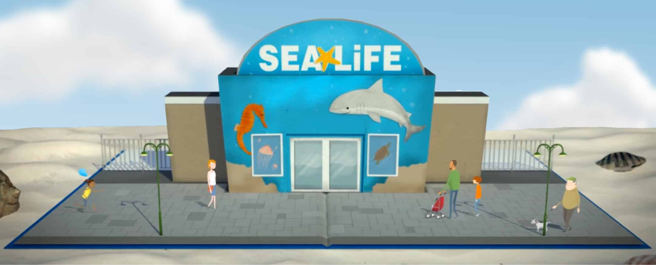 A Pop-Up Book That Revealed The Sealife Centre A pop-up book that revealed the Sealife centre
