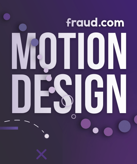 A Purple Background Image Featuring The Text &Quot;Fraud.com&Quot; In Small White Letters At The Top Right. Below That, The Words &Quot;Motion Design&Quot; Appear Prominently In Large, White Block Letters. Abstract Shapes, Including Circles And Lines, Decorate The Background. A purple background image featuring the text "fraud.com" in small white letters at the top right. Below that, the words "MOTION DESIGN" appear prominently in large, white block letters. Abstract shapes, including circles and lines, decorate the background.