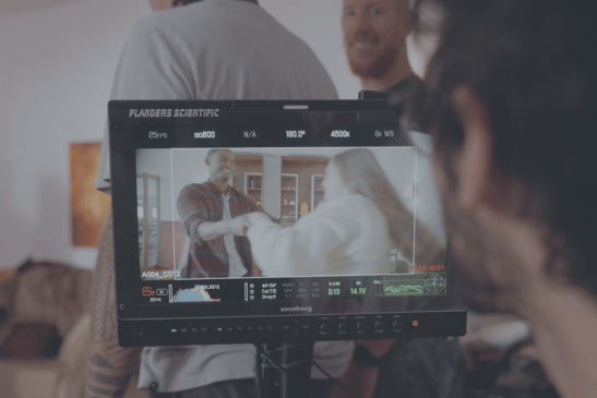 Filming a viral advert